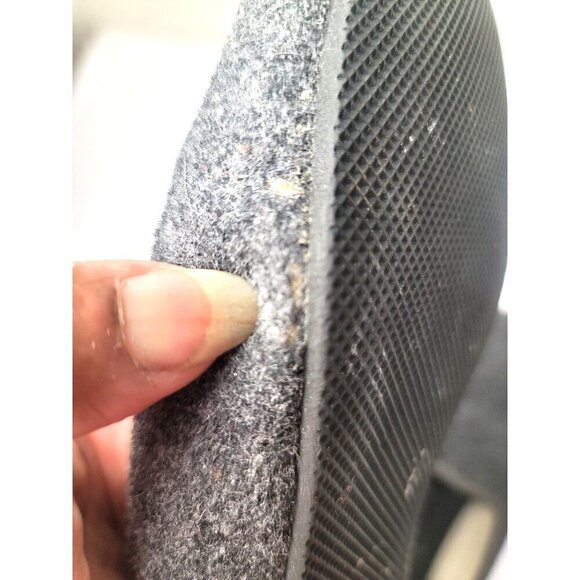 Mahabis Classic Women's Wool Slippers Rubber Soles In Charcoal Size 40 - Picture 11 of 12